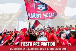 El CF La Nucía prepara una fiesta prepartido antes de la final ante el Intercity