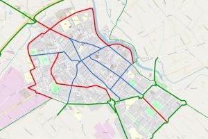 Carriles bici creados o planificados (verde) y propuestos (rojo)
