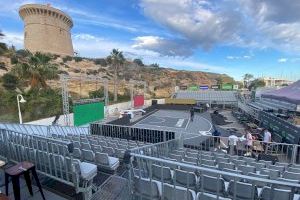 Todo preparado para el gran espectáculo del baloncesto 3x3 que arranca mañana en las instalaciones del Club Náutico de El Campello