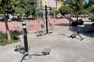 El parc Pere Crespí d'Alzira ja compta amb un espai biosaludable - (foto 4)