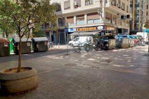 Los contenedores de residuos de la plaza Rodrigo Botet serán soterrados