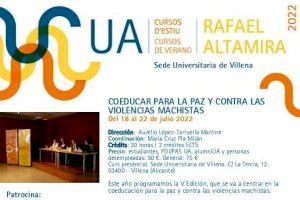 Un curs de la Seu de Villena de la UA incidirà en la importància d’educar contra la violència masclista