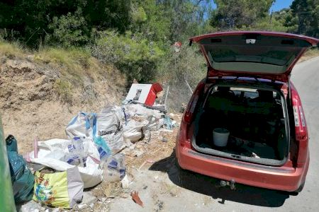 Cruzada contra los vertidos ilegales en Benissa con sanciones que pueden alcanzar los 1.500 euros