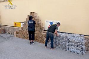 Localizan 839 kilos de hachís en el Puerto de Sagunto con destino a África Localizan 839 kilos de hachís en el Puerto de Sagunto con destino a África