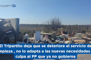 El Tripartito deja que se deteriore el servicio de limpieza, no lo adapta a las nuevas necesidades y  culpa al PP que ya no gobierna