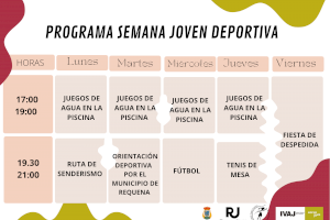 Las concejalías de Juventud y Deportes de Requena organizan la Semana Joven Deportiva