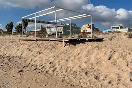 Tavernes de la Valldigna canvia d'ubicació la platja accessible per la forta regressió del litoral