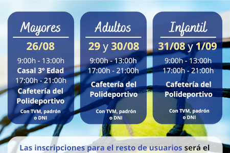 Las Escuelas Deportivas Municipales abren el calendario de inscripciones