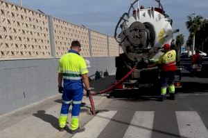 Se refuerza la limpieza de imbornales y red de saneamiento de Alboraya para evitar inundaciones