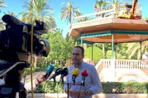 Elche sigue mejorando la imagen del Parque Municipal con actuaciones en el Templete, el ‘Museo del Huevo’ y en ‘Estanque de los patos’