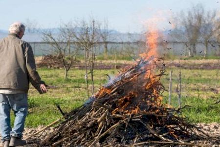 La Vila Joiosa abre el período de solicitud de autorizaciones de actividades con fuego de restos agrícolas para este invierno