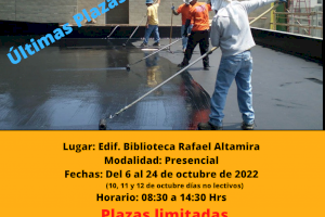 La concejalía de Empleo de El Campello oferta un curso de impermeabilización y humedades