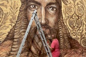 Tavernes de la Valldigna commemora el 9 d’Octubre amb un mural gegant de Jaume I