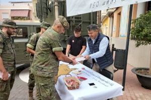 Los militares del Regimiento de Transmisiones 21 inician en Olocau su recorrido por el Camino del Cid