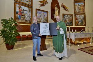 La litografía de Víctor García se convierte en imagen para el recuerdo del 50 aniversario de la parroquia del Sagrado Corazón La litografía de Víctor García se convierte en imagen para el recuerdo del 50 aniversario de la parroquia del Sagrado Corazón
