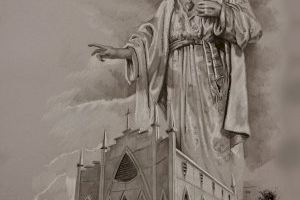 La litografía de Víctor García se convierte en imagen para el recuerdo del 50 aniversario de la parroquia del Sagrado Corazón - (foto 2) La litografía de Víctor García se convierte en imagen para el recuerdo del 50 aniversario de la parroquia del Sagrado Corazón - (foto 2)