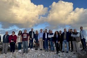 El PSPV de Borriana da un golpe de efecto en la reivindicación de la regeneración de la costa y conforma un grupo de presión en Madrid