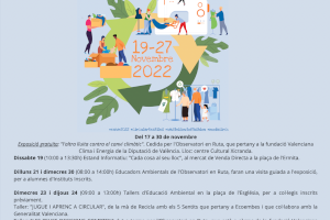 Godella se suma a la Setmana Europea de la Prevenció de Residus