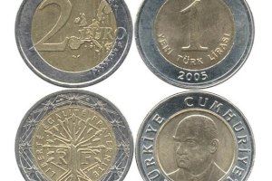 ¡Alerta timo! Liras turcas que se hacen pasar por monedas de dos euros