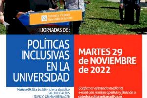 La Càtedra de Cultura Gitana organitza les II Jornades de Polítiques Inclusives a la Universitat d'Alacant La Càtedra de Cultura Gitana organitza les II Jornades de Polítiques Inclusives a la Universitat d'Alacant