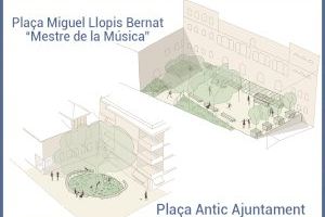 El vecindario de la Pobla Vallbona escoge el diseño para las plazas para la avenida de Colom