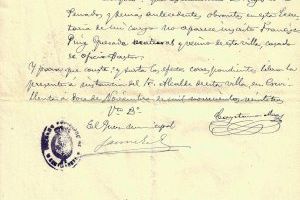 El archivo municipal presenta el “Expediente de Nombramiento de Guarda Particular Jurado” como documento del primer mes del año El archivo municipal presenta el “Expediente de Nombramiento de Guarda Particular Jurado” como documento del primer mes del año
