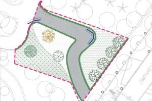 Plano del futuro jardín