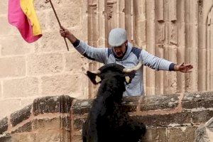Pablo el guarda durante Sant Sebastià en Xàbia