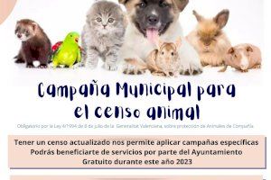 Desde hoy puedes registrar a tu mascota en el Censo Animal Municipal de l’Alfàs del Pi Desde hoy puedes registrar a tu mascota en el Censo Animal Municipal de l’Alfàs del Pi