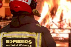 Incendi de vegetació en el riu Millars