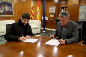 Signatura de conveni de Amjasa amb la Fundació Residència Asilo Hermanos Cholbi