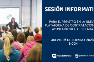 Sesión informativa de registro en la nueva plataforma de contratación del Ayuntamiento de Teulada