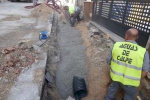 Aguas de Calpe inicia las obras de renovación de conducciones de Canuta Baja