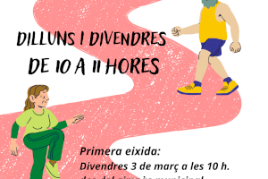 El Departamento pone en marcha ‘La Font d’en Carròs Camina’ para fomentar los paseos saludables en grupo