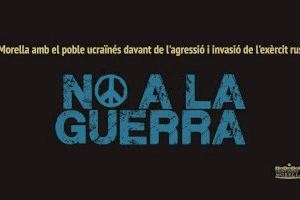 Concentración en Morella con motivo del primer año de guerra en Ucrania