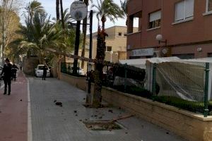 Las fuertes rachas de viento obligan a cerrar parques y suspender actividades en Orihuela