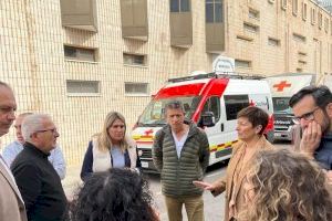 Marta Barrachina arropa a los afectados por el incendio de Villanueva de Viver