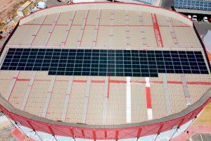 Sagunt instal·la 200 panells fotovoltaics en el pavelló del Poliesportiu Municipal - (foto 2)