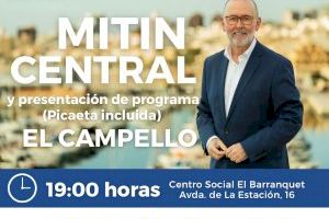 Juanjo Berenguer presenta el programa electoral del PP para El Campello en un mitin central de campaña el sábado en el Centro Social Juanjo Berenguer presenta el programa electoral del PP para El Campello en un mitin central de campaña el sábado en el Centro Social