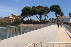 Burriana estrena la nueva pasarela fija en el Clot de la Mare de Déu