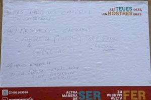 Menys baralles en els bars, tirolines o una piscina oberta: Les idees que els veïns de Borriana han escrit a Compromís