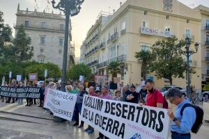 Nova concentració contra la guerra a València