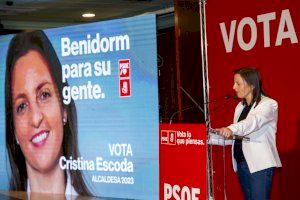 Cristina Escoda apela al voto útil: “En Benidorm, sólo votar mi candidatura garantiza el cambio” Cristina Escoda apela al voto útil: “En Benidorm, sólo votar mi candidatura garantiza el cambio”