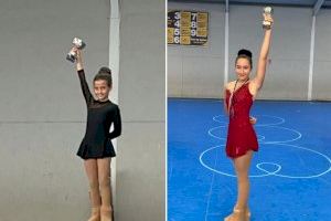 Podium para dos patinadoras de la Vall d’Uixó