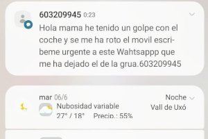 El nuevo timo que circula por móvil: “Hola mamá he tenido un golpe con el coche”