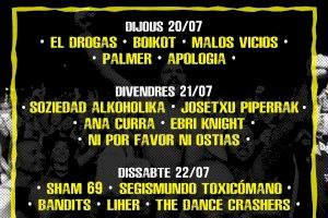 El festival de punk-rock del Grau de Castelló, Concerts del Pinar, mostra i posa a la venda el seu cartell per dies - (foto 2) El festival de punk-rock del Grau de Castelló, Concerts del Pinar, mostra i posa a la venda el seu cartell per dies - (foto 2)