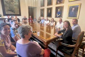 L'alcaldessa Begoña Carrasco es reuneix amb els sindicats