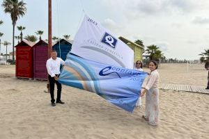 Burriana coloca las banderas obtenidas en reconocimiento por la calidad de sus playas y sendero - (foto 3)