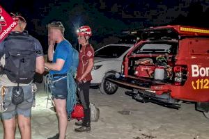 Complicat rescat a Calp: dos germans queden atrapats a boca de nit al Penó d'Ifach - (foto 3)