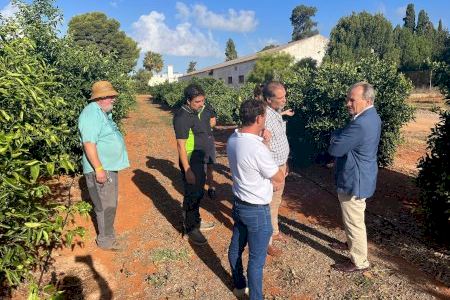 José Luis Aguirre visita la estación experimental agraria de Vila-real